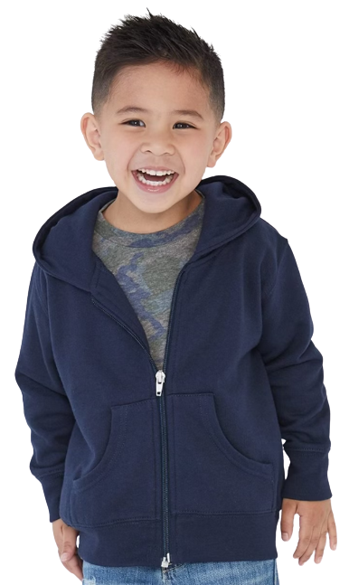 Toddler Zip Fleece Hoodie - Navy