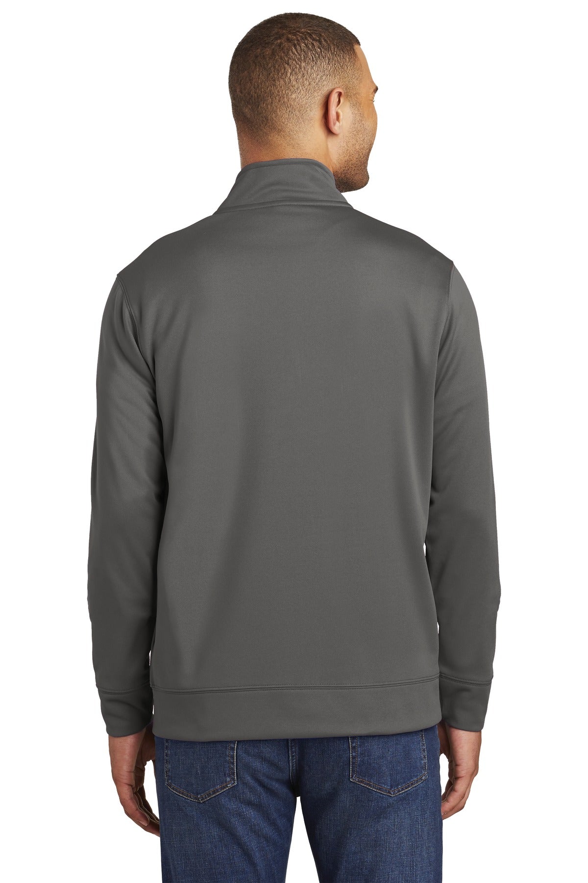 Unisex Performance Fleece 1/4-Zip Pullover Sweatshirt - Charcoal