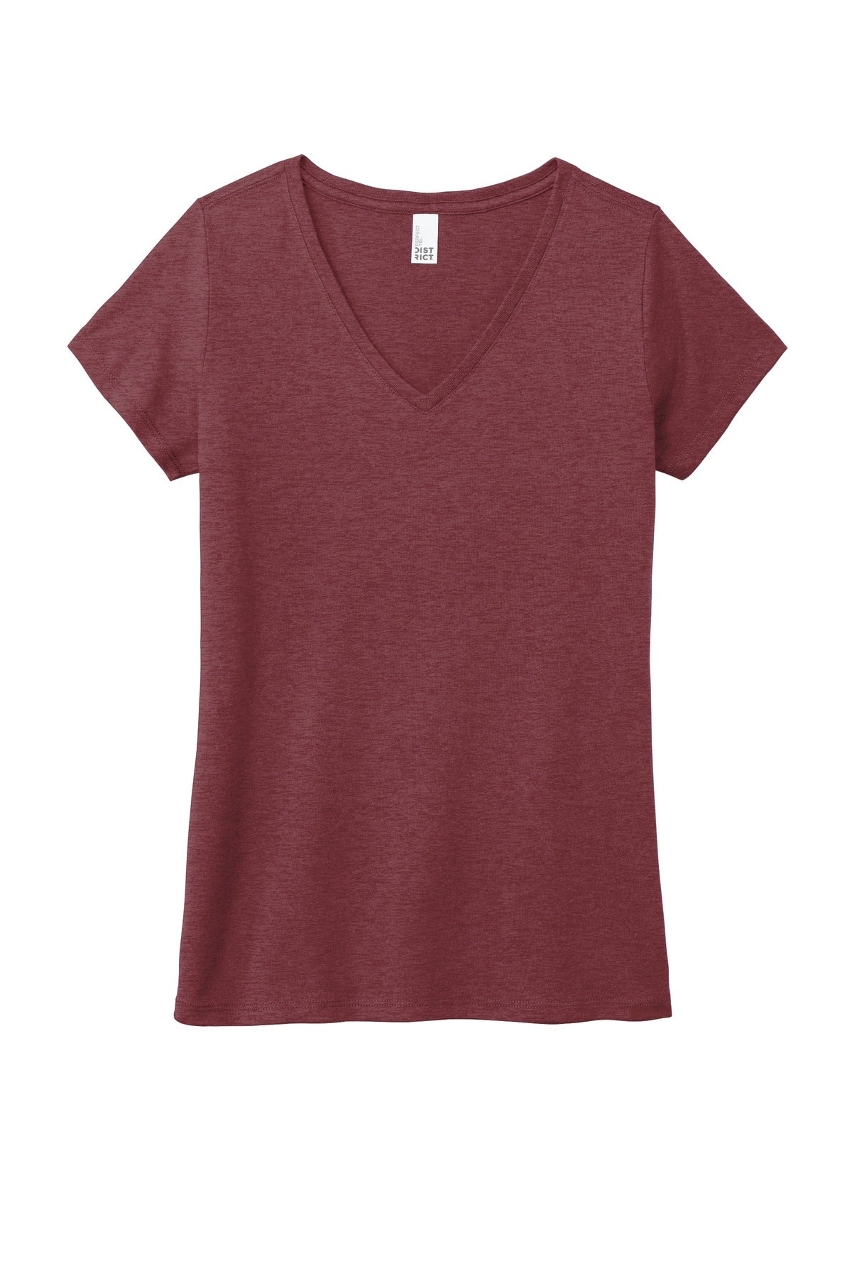 Women's Perfect Tri V-Neck Tee - Maroon Frost