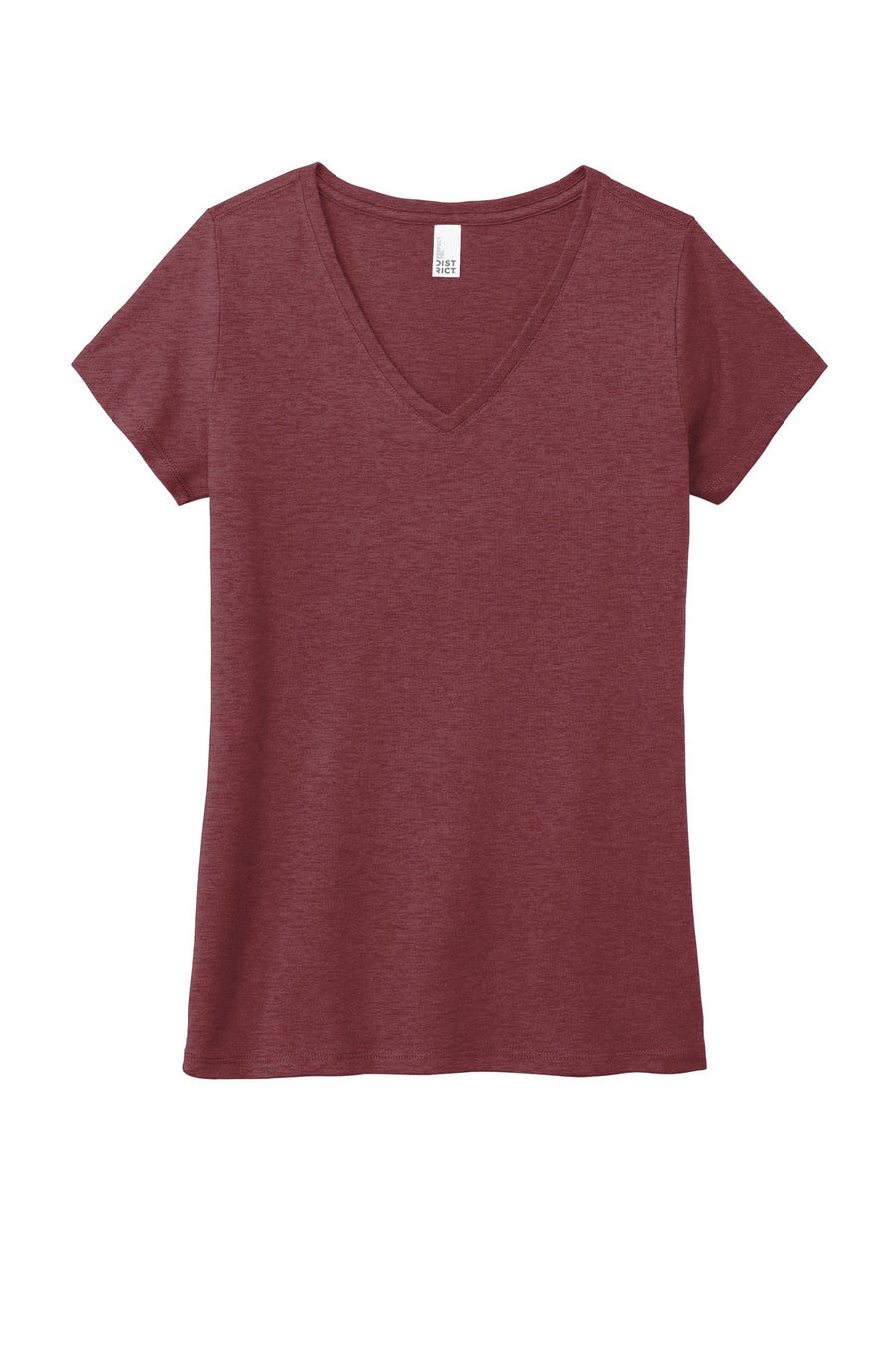 Women's Perfect Tri V-Neck Tee - Maroon Frost