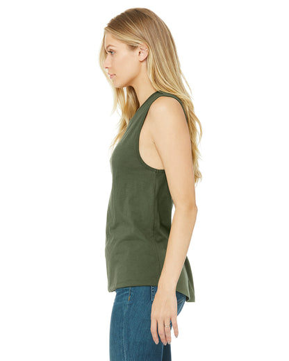 Women's Jersey Muscle Tank - Military Green