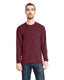 Next Level 6411 - Unisex Sueded Long-Sleeve Crew - Heather Maroon