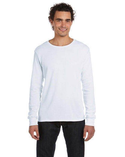 Men's Thermal Long-Sleeve T-Shirt - White / White