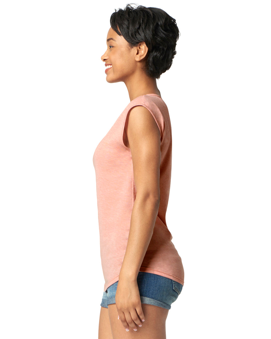 Women's Festival Sleeveless V - Desert Pink