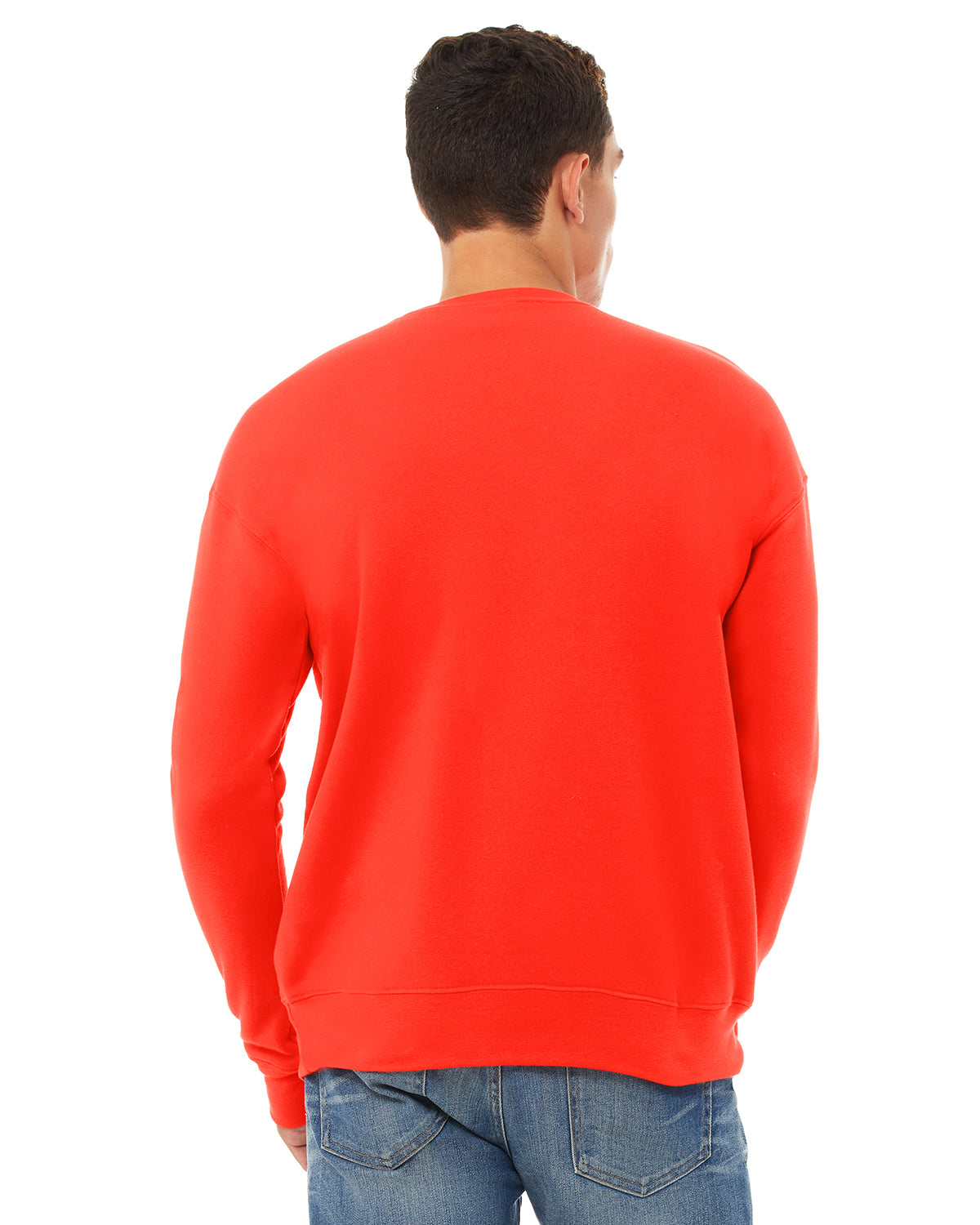 Unisex Drop Shoulder Fleece - Poppy