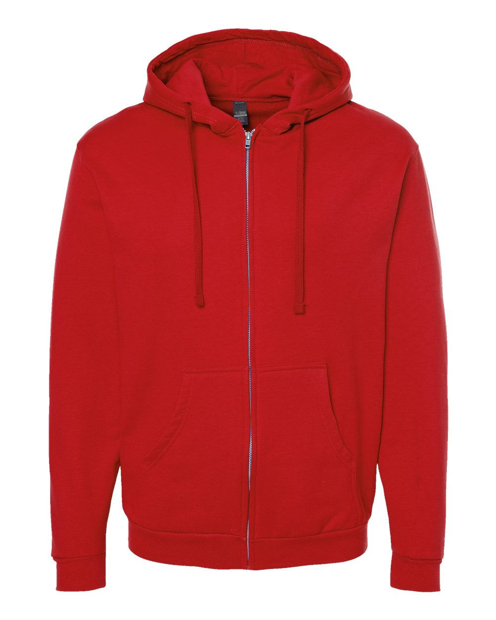Unisex Fleece Zip Hoodie - Red