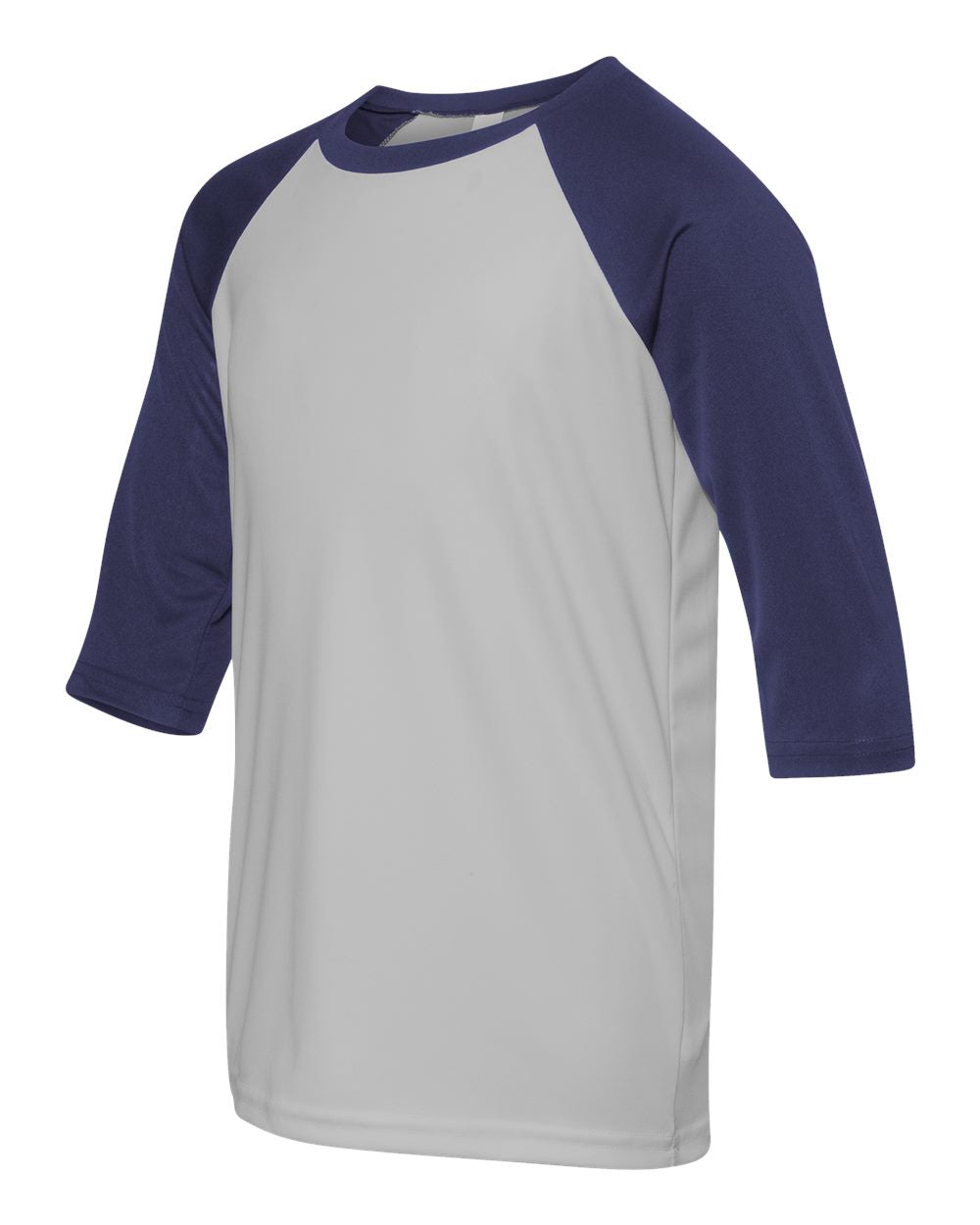 Youth Baseball T-Shirt - Sport Silver / Sport Navy