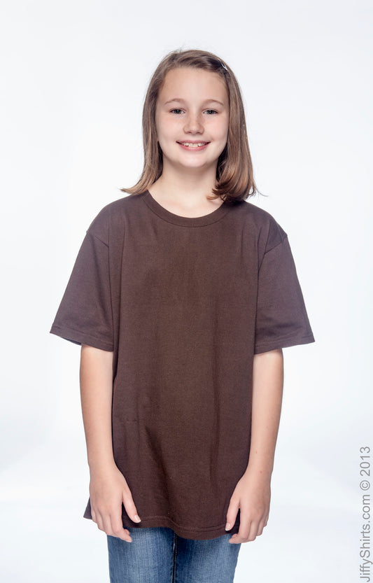 Youth Lightweight T-Shirt - Chocolate