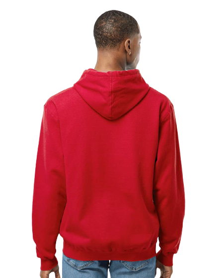 Unisex Fleece Pullover Hoodie - Red