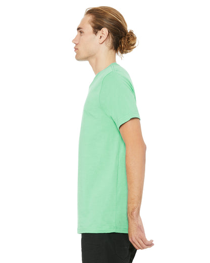 Unisex Heather CVC T-Shirt - Heather Mint