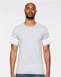 LAT 6937 Vintage Heather/ White — on model front