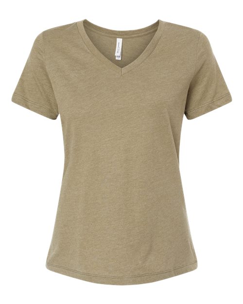 BELLA + CANVAS 6405CVC Heather Olive — front
