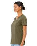BELLA + CANVAS 6405CVC Heather Olive — on model side