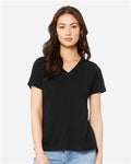BELLA + CANVAS 6415 Solid Black Triblend — on model front