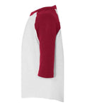Augusta Sportswear 422 White/ Red — direct side