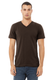 Bella + Canvas 3005 - Unisex Jersey Short-Sleeve V-Neck T-Shirt - Brown