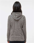 J. America 8616 Charcoal Fleck/ Black — on model back
