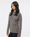 J. America 8616 Charcoal Fleck/ Black — on model side