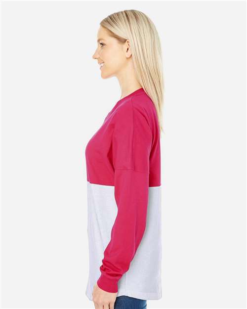 J. America 8229 Wildberry/ White — on model side
