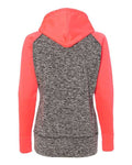 J. America 8618 Charcoal Fleck/ Fire Coral — back