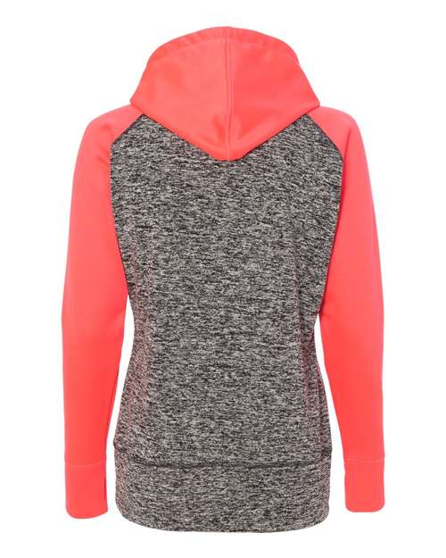 J. America 8618 Charcoal Fleck/ Fire Coral — back
