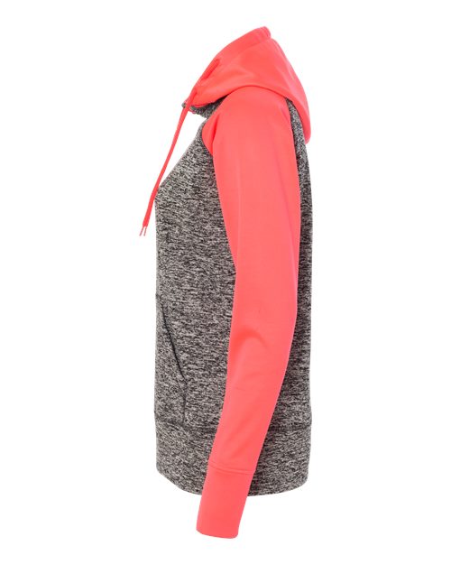 J. America 8618 Charcoal Fleck/ Fire Coral — direct side