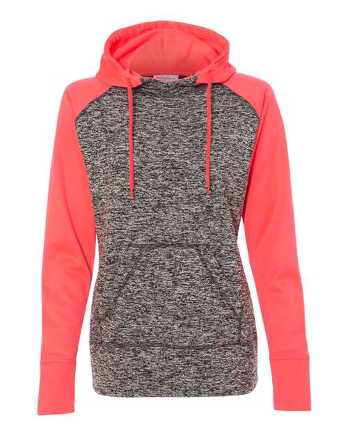 J. America 8618 Charcoal Fleck/ Fire Coral — front