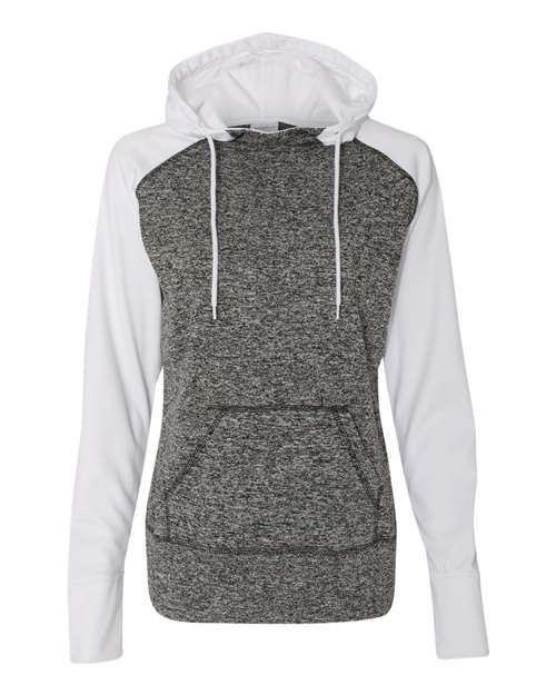 J. America 8618 Charcoal Fleck/ White — front