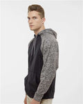 J. America 8612 Black/ Charcoal Fleck — on model side