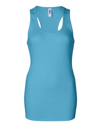 Women’s 2X1 Rib Racerback Tank - Turquoise