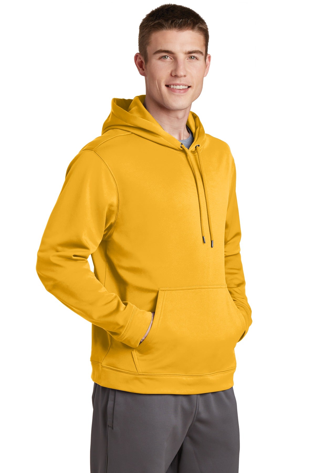 Sport-Wick Fleece Hooded Pullover - Gold