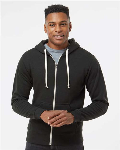 J. America 8872 Black Solid — on model front