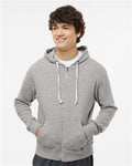 J. America 8872 Grey Triblend — on model front