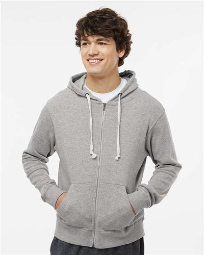 J. America 8872 Grey Triblend — on model front