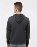 J. America 8872 Black Triblend — on model back