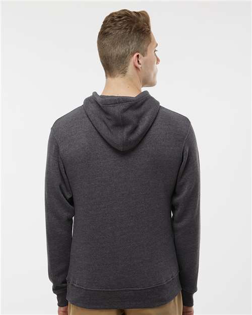 J. America 8871 Black Triblend — on model back