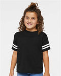 Rabbit Skins 3037 Black Solid/ White — on model front