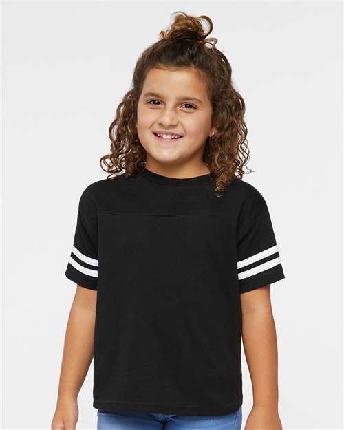 Rabbit Skins 3037 Black Solid/ White — on model front