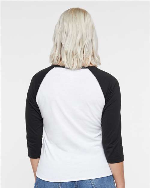 LAT 3530 White Solid/ Black — on model back