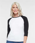 LAT 3530 White Solid/ Black — on model front