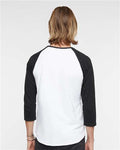 LAT 6930 White Solid/ Black — on model back