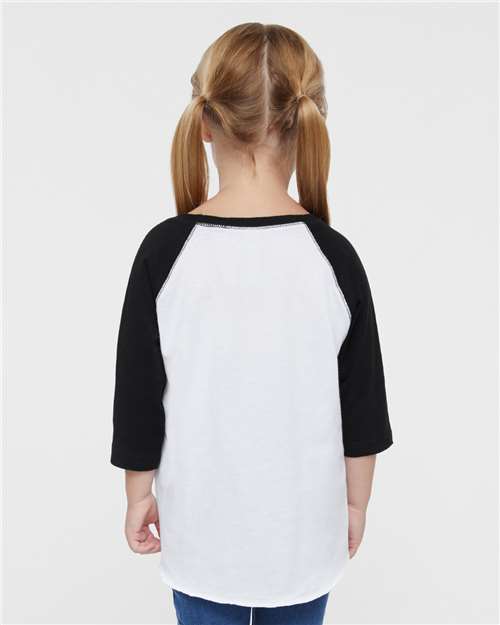 Rabbit Skins 3330 White Solid/ Black — on model back