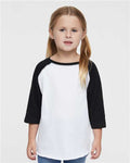 Rabbit Skins 3330 White Solid/ Black — on model front