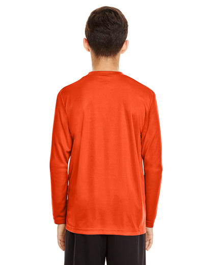 Youth Zone Performance Long-Sleeve T-Shirt - Sport Orange