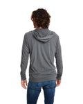 Unisex Sueded Full-Zip Hoodie - Heavy Metal