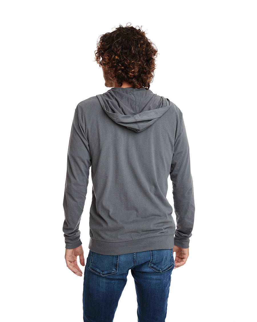 Unisex Sueded Full-Zip Hoodie - Heavy Metal