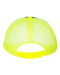 Valucap S102 Charcoal/ Neon Yellow — back