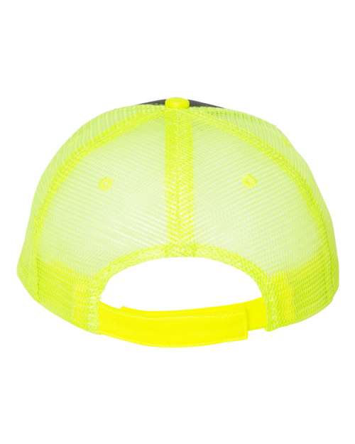 Valucap S102 Charcoal/ Neon Yellow — back