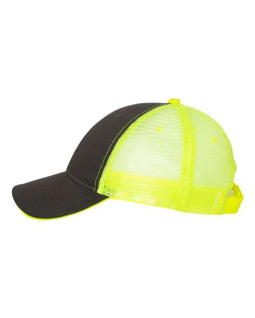 Valucap S102 Charcoal/ Neon Yellow — direct side