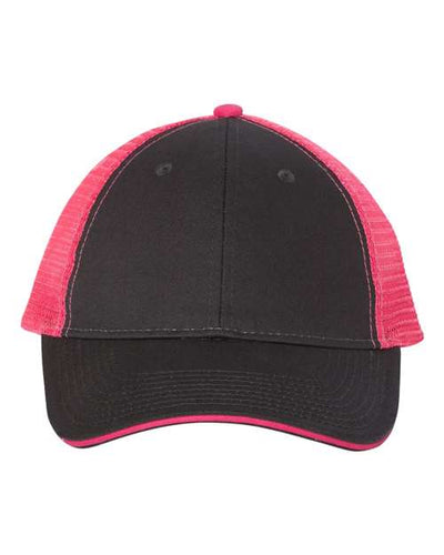 Valucap S102 Charcoal/ Neon Pink — front